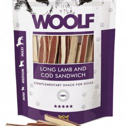 WOOLF LONG LAMB AND COD SANDWICH 100 g