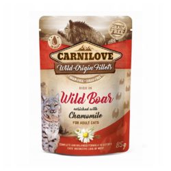 CARNILOVE CAT POUCH WILD BOAR CHAMOMILE 85 g